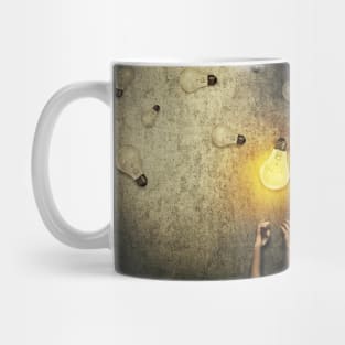 light bulbs juggling Mug